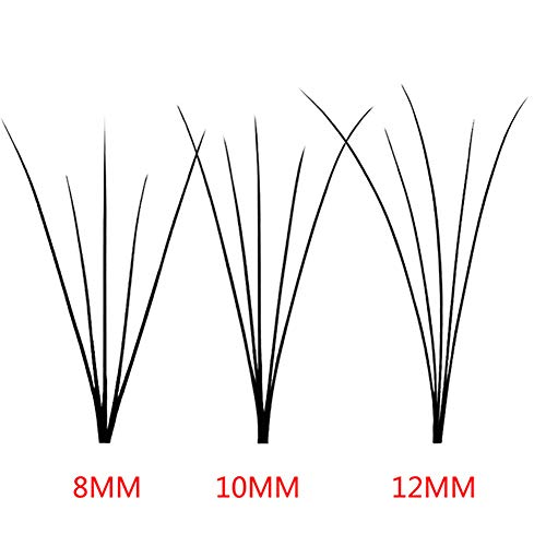 Hilai Kit Pestañas Cortas y Largas Falsas Postizas de grupos Extensión de pestañas profesionales(10/12/14 mm) 3 cajas