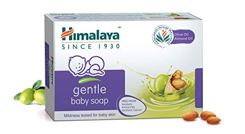 Himalaya Jabon Hidratante Bebe con Aceite de Olvia y Aceite de Alemdnra, 70 g