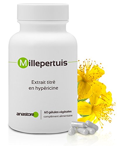Hiperico, extracto titulado en hipericina, 60 capsulas vegetales