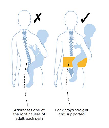 Hippychick - Hipseat - Asiento portabebés - Sencillo y ergonómico - Negro