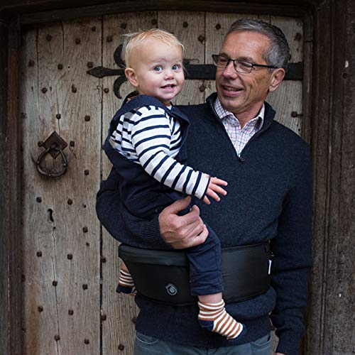 Hippychick - Hipseat - Asiento portabebés - Sencillo y ergonómico - Negro