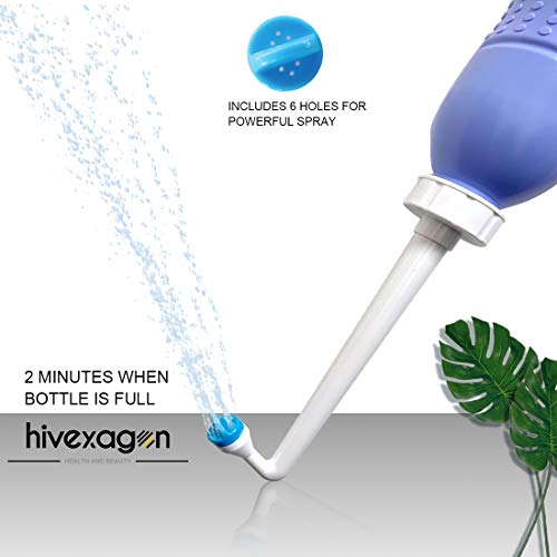 Hivexagon Portable Bidet y Viaje Bidé con la Mano Held Bidet Botella para Uso Personal Limpieza 600ml HG199