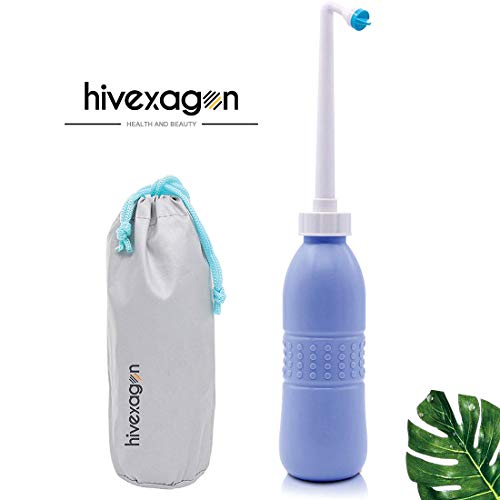 Hivexagon Portable Bidet y Viaje Bidé con la Mano Held Bidet Botella para Uso Personal Limpieza 600ml HG199