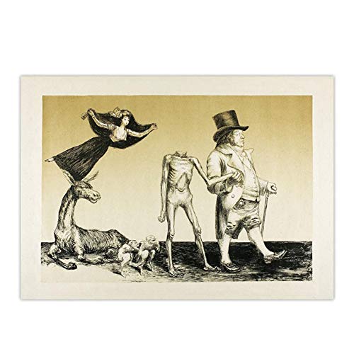 HJZBJZ Goya Return to His Homeland Vintage Wall Art Poster Impresión de Lienzo Pintura de Lienzo Decoración del hogar Imagen Arte Retro -20x28 Pulgadas Sin Marco 1 PCS