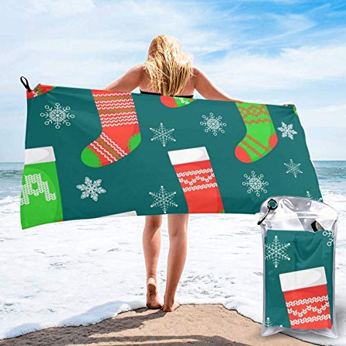 Hogar y cocina Baño Textiles de baño Toallas Toallas de playa Quick Dry Beach Towel Bohemian Civilization Striped Grunge Fashion Culture Pattern Microfiber-Sand Free-Lightweight Thin Bath Towels-31.5"