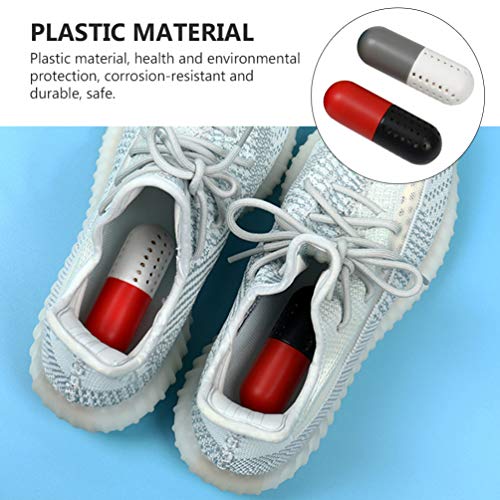 Holibanna 2 Bolas Desodorizantes Pastillas Desodorantes para Zapatos Eliminador de Olores Naturales Forma de Cápsula Desecante de Aire Fresco para Zapatillas de Deporte Armarios de Armario