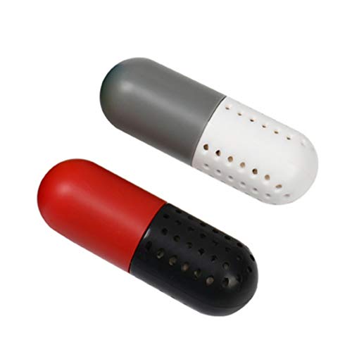 Holibanna 2 Bolas Desodorizantes Pastillas Desodorantes para Zapatos Eliminador de Olores Naturales Forma de Cápsula Desecante de Aire Fresco para Zapatillas de Deporte Armarios de Armario