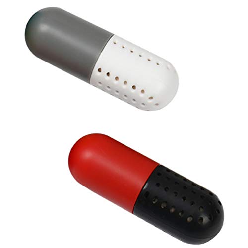 Holibanna 2 Bolas Desodorizantes Pastillas Desodorantes para Zapatos Eliminador de Olores Naturales Forma de Cápsula Desecante de Aire Fresco para Zapatillas de Deporte Armarios de Armario
