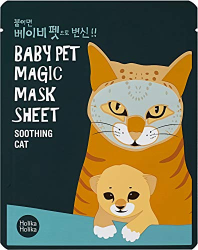 Holika Holika - Mascarilla Baby Pet 22 ml - Magic Mask Sheet - Cat - 1 unidad