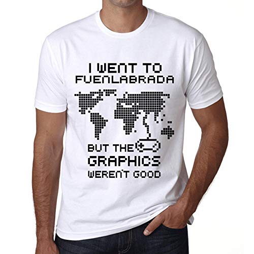 Hombre Camiseta Vintage T-shirt Gráfico I Went To FUENLABRADA Blanco