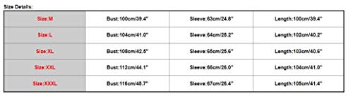 Hombre Invierno Abrigo,JiaMeng Chaqueta para Hombre,Ligero Chaqueta Abajo Cálido Trinchera de Invierno Botón Largo Outwear Abrigo Elegante Abrigos (Gris 2, L)