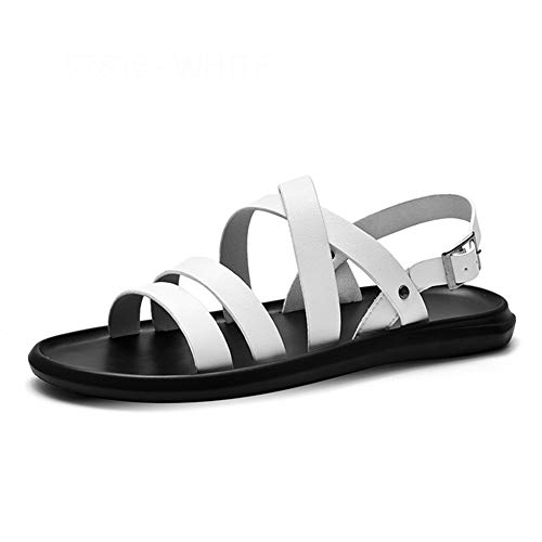 Hombres Magic Stick Abierto Puntera Plana Sandalias de Gladiador Antideslizante Ligero Resistente al Desgaste Casual Zapatos de Playa Verano al Aire Libre Walking Sun baño Calzado