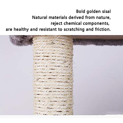 HOMED Gato Torre del árbol del Gato, Gato del árbol de condominio con sisal arañar Puestos, Gato del Gatito Torre Muebles Centro de Actividades de Juego del Gatito Casa