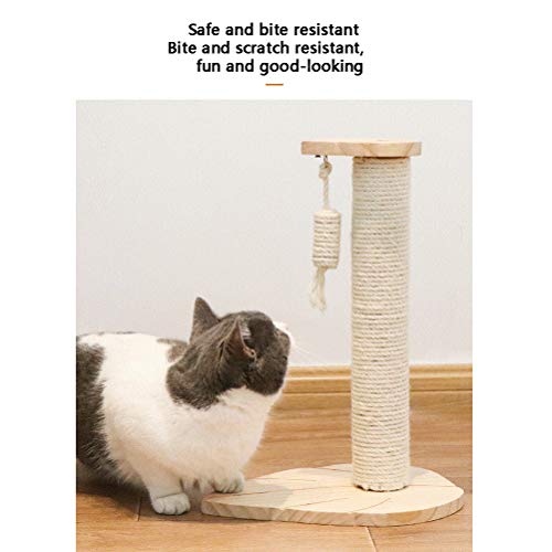 HOMED Rascador de Actividad, con Naturales de sisal arañar Puestos, con rascadores para Gatitos Muebles de la casa árboles, Escalada Gato Juguetes Torre