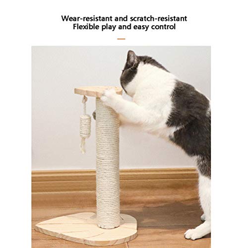 HOMED Rascador de Actividad, con Naturales de sisal arañar Puestos, con rascadores para Gatitos Muebles de la casa árboles, Escalada Gato Juguetes Torre