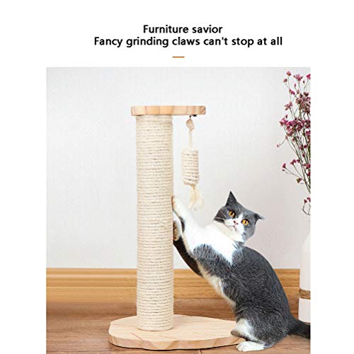 HOMED Rascador de Actividad, con Naturales de sisal arañar Puestos, con rascadores para Gatitos Muebles de la casa árboles, Escalada Gato Juguetes Torre