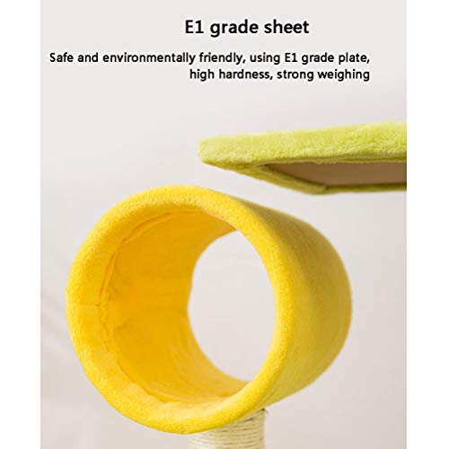 HOMED Rascador sisal condominio con rascadores, Perchas, y la Cueva, para la Escalada y Relajante Jugar Pet Stand, Gato Que Sube Juguetes Torre