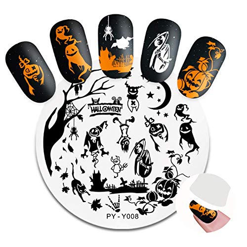 Homo Trends - Juego de 3 sellos de uñas, reutilizables, diseño de uñas, plantillas para decoración de uñas