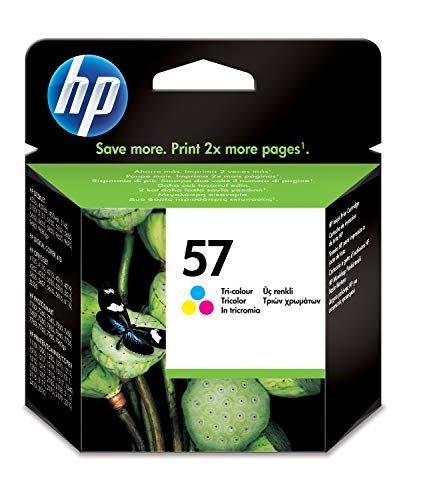 HP 57 C6657AE, Cartucho de Tinta Original, Tricolor, compatible con impresoras de inyección de tinta HP Deskjet 5550, Photosmart 7350, 7150, 7345, Officejet 6110, 5110