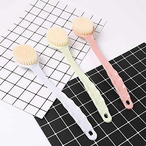 HRSS 5 PCS Cepillo de Plstic Largo Hndle ShowerScrubber Cepillo for Exfolite fregado rtifct