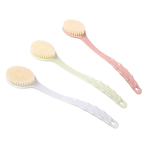 HRSS 5 PCS Cepillo de Plstic Largo Hndle ShowerScrubber Cepillo for Exfolite fregado rtifct