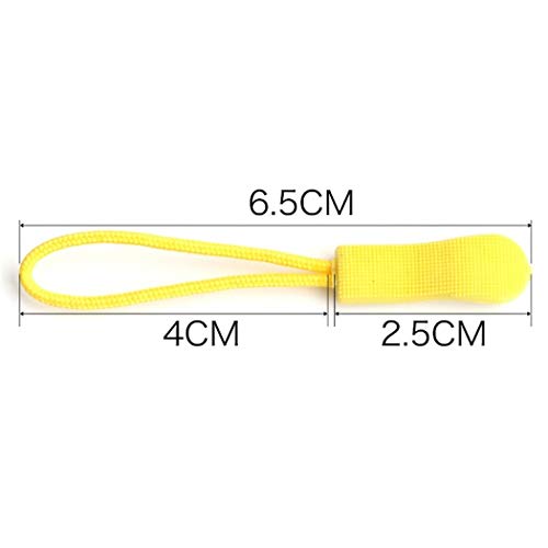 HSBAIS Tiradores de Cremallera de Repuesto para Mochilas, cordón de Nylon Fuerte, fijador de Cremallera ergonómicamente diseñado,B5_5pcs