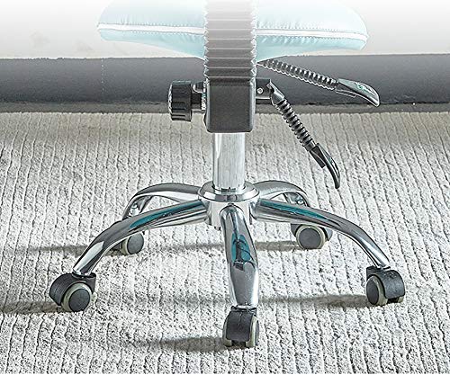 HSRG Taburete ergonómico con Ruedas, Silla de Taburete Dental giratoria Ajustable hidráulica para salón de Belleza, Masaje, SPA, clínica Dental, Oficina