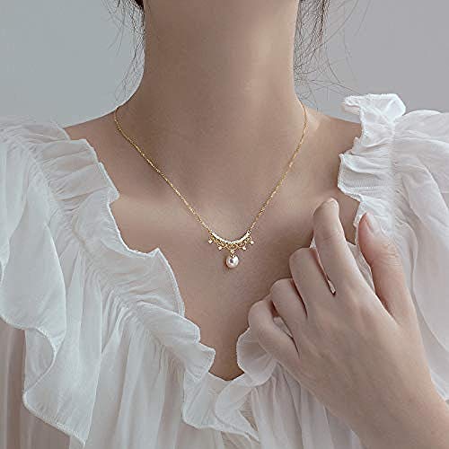 huangxuanchen co.,ltd Collar Quase Collar Cadena De Clavícula Femenina
