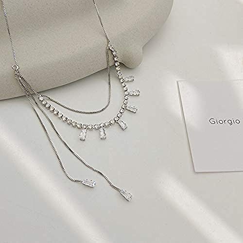 huangxuanchen co.,ltd Collar Quase Collar Cadena De Clavícula Femenina