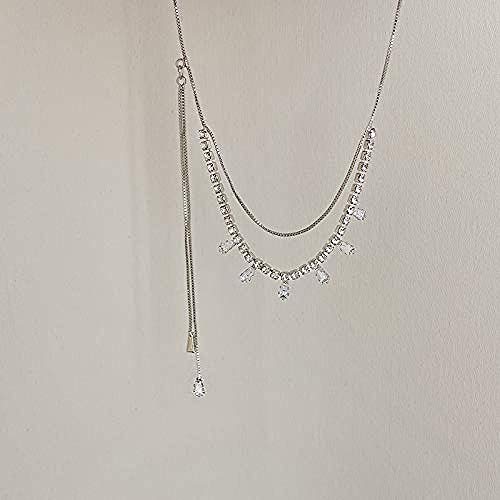 huangxuanchen co.,ltd Collar Quase Collar Cadena De Clavícula Femenina