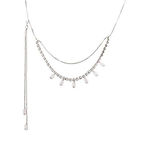 huangxuanchen co.,ltd Collar Quase Collar Cadena De Clavícula Femenina