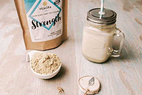 Huaora - Strength, Proteína Vegana Ecológica en Polvo, 250gr | Mix de Proteínas Vegetales Orgánicas | Certificado Orgánico - Sin Alergenos, Sin Lactosa, Sin Aditivos Artificiales