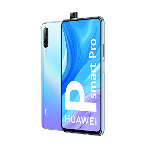 HUAWEI P Smart Pro - Smartphone con Pantalla Ultra FullView FHD+ de 6.59" (6GB de RAM + 128GB de ROM, Triple Cámara IA de 48MP, 4000 mAh, Android 9) Color Breathing Crystal