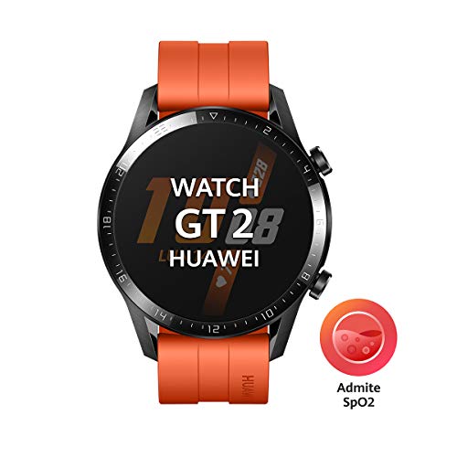 Huawei Watch GT2 Sport - Smartwatch con Caja de 46 Mm (Hasta 2 Semanas de Batería, Pantalla Táctil Amoled de 1.39", GPS, 15 Modos Deportivos, Llamadas Bluetooth), naranja