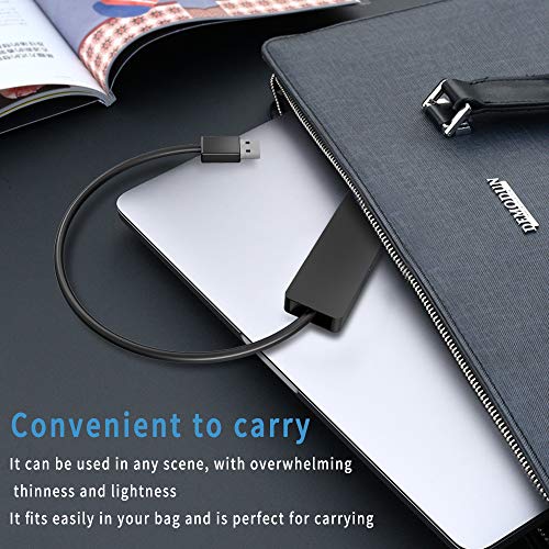 Hub USB 3.0, 4 Puertos USB Extra Delgado Ultraligero, Concentrador de Datos Adaptador USB Compatible con MacBook Air/Pro/Mini, iMac,MacPro,PS4,Xbox,Surface Pro,XPS,PC,Unidades Flash USB,Mobile HDD