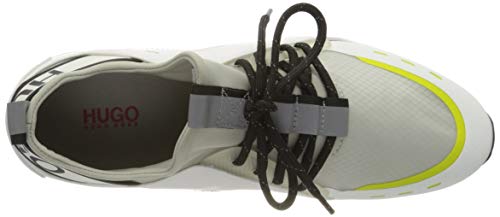 HUGO Hybrid_Runn_mxrf 10224049 01, Zapatillas para Mujer, Blanco (White 100), 39 EU