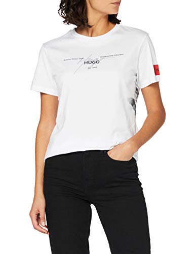 HUGO The Regular tee 1 Camiseta, White100, M para Mujer