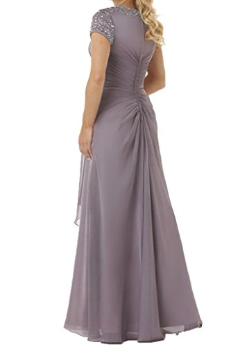 HUINI Manga Capuchas Sequins Madre de los Vestidos de Novia Prom Vestidos Formal Size 54