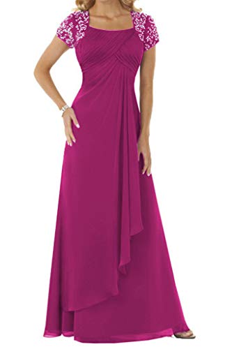 HUINI Manga Capuchas Sequins Madre de los Vestidos de Novia Prom Vestidos Formal Size 54