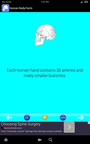 Human Body Facts: Fun Human Anatomy and Physiology Flash Cards app FREE! Learn about Bones, Muscles, Brain, and the Body Parts Atlas of Science Systems for Kids!
