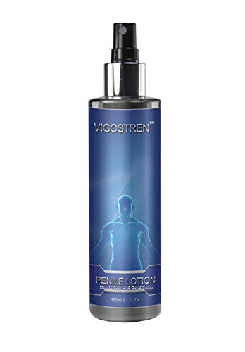 Humectante y acondicionador de doble acción Premium Penile Lotion de VIGOSTREN – Crema de salud Penile ayuda a reducir el roce y la piel seca irritada con aceite, aminoácidos y hierbas (150 ml)