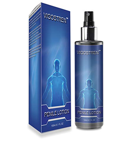 Humectante y acondicionador de doble acción Premium Penile Lotion de VIGOSTREN – Crema de salud Penile ayuda a reducir el roce y la piel seca irritada con aceite, aminoácidos y hierbas (150 ml)