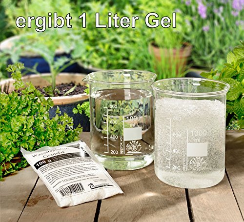 Humusziegel Granulado de Almacenamiento de Agua para macetas para macizos de Flores y macetas 1 kg