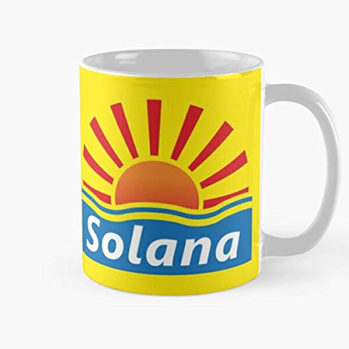 HUONGLILY Solana Funny Hotel Spain Humor Benidorm TV Television La Mejor Taza de café de cerámica de mármol Blanco de 11 oz