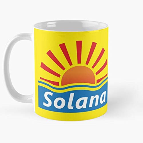HUONGLILY Solana Funny Hotel Spain Humor Benidorm TV Television La Mejor Taza de café de cerámica de mármol Blanco de 11 oz