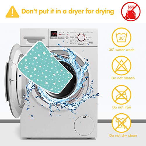 HyAdierTech Almohadilla De Cuna Impermeable para Bebé, Cambiadores De Pañales y Ropa Impermeables Acolchado Bebe, Plegables, Portatil, Colchón Bebé Lavables Cama Para Bebés
