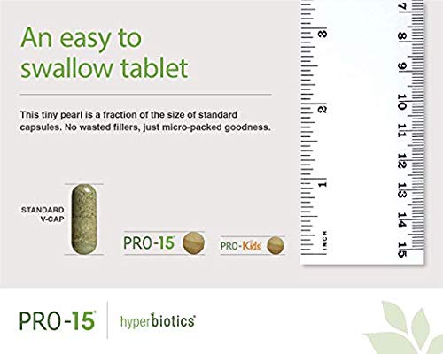 Hyperbiotics PRO-15-60 Once Daily Time Release Pearls (probióticos de máxima calidad, 15 cepas, 15B CFU)