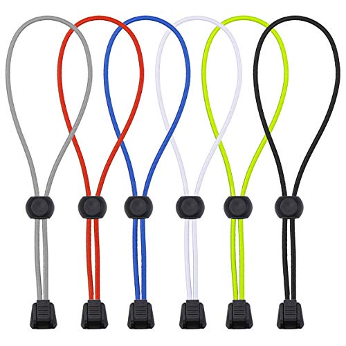Hysagtek 6 Pares de Cordones de Zapatos elásticos Sin Cordones para Zapatillas de Deporte, niños y Adultos (Rojo, Negro, Blanco, Gris, Azul, Verde)