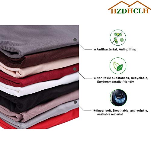 HZDHCLH - Funda para silla, color crema y lavable para 4/6 piezas, protector de silla de instalación elástica, poliéster elastano, Patrón gris/hoja., 4 PCS