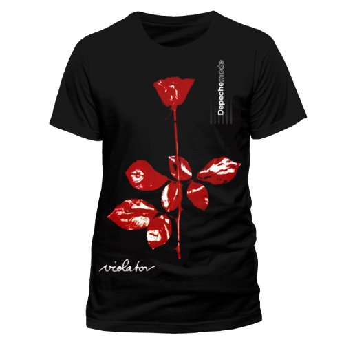I-D-C CID Depeche Mode-Violator Camiseta, Negro (Black), Medium (Talla Fabricante : Medium) para Hombre